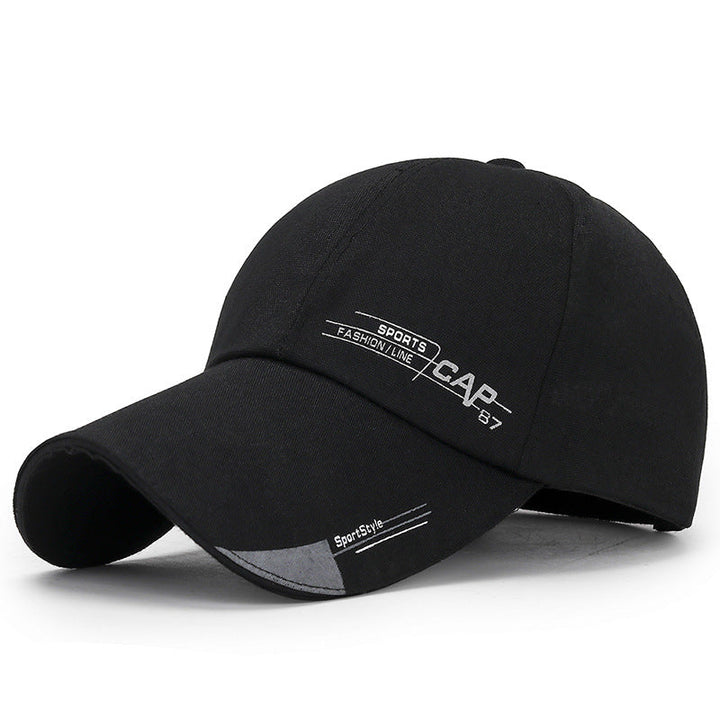 Men's Sunshade Baseball Cap with Extended Brim for Spring and Summer