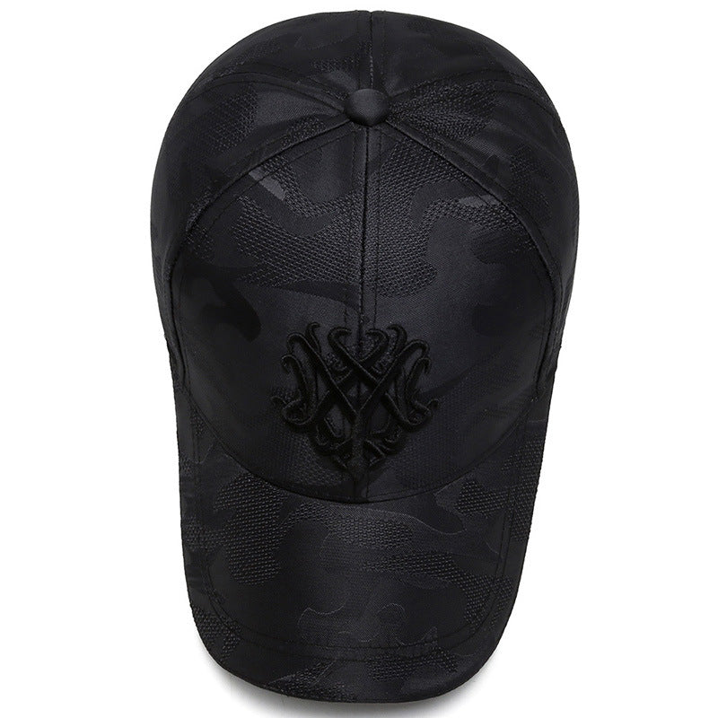 Trendy koreanske mode baseballcaps til mænd - forårs- og efterårssolhatte