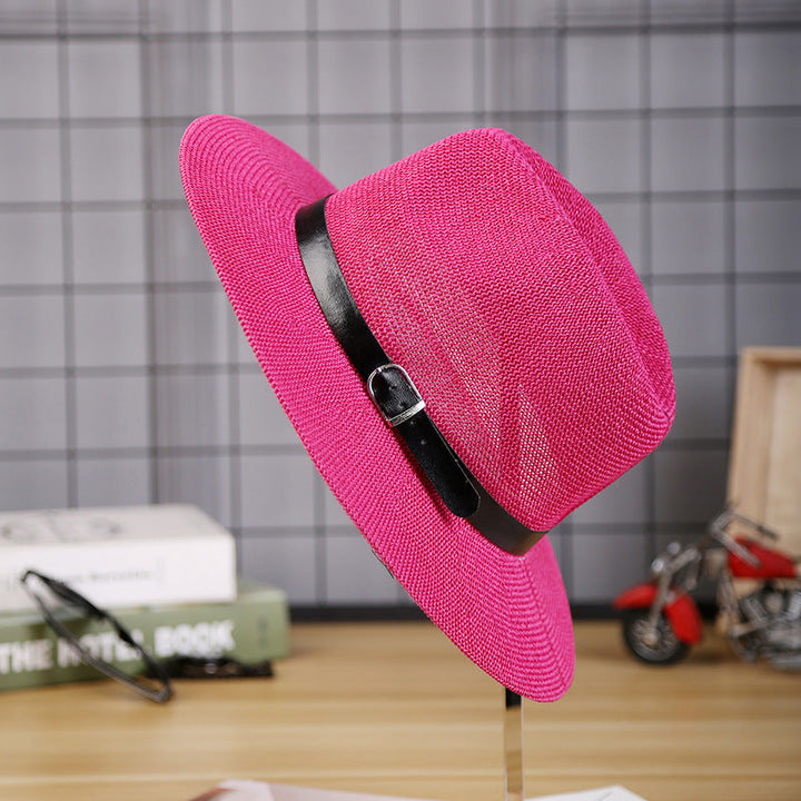 Stylish Sun-Proof Straw Hats for Middle-Aged and Elderly Men in Autumn