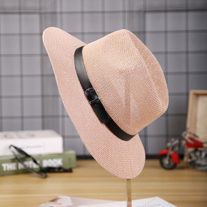 Stylish Sun-Proof Straw Hats for Middle-Aged and Elderly Men in Autumn
