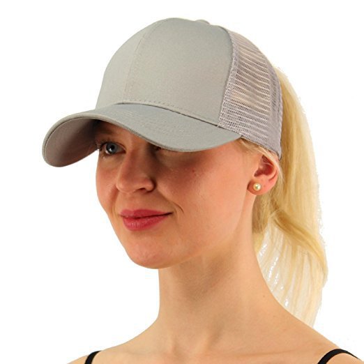Gorra de béisbol snapback con cola de caballo y lentejuelas para estilo hip-hop
