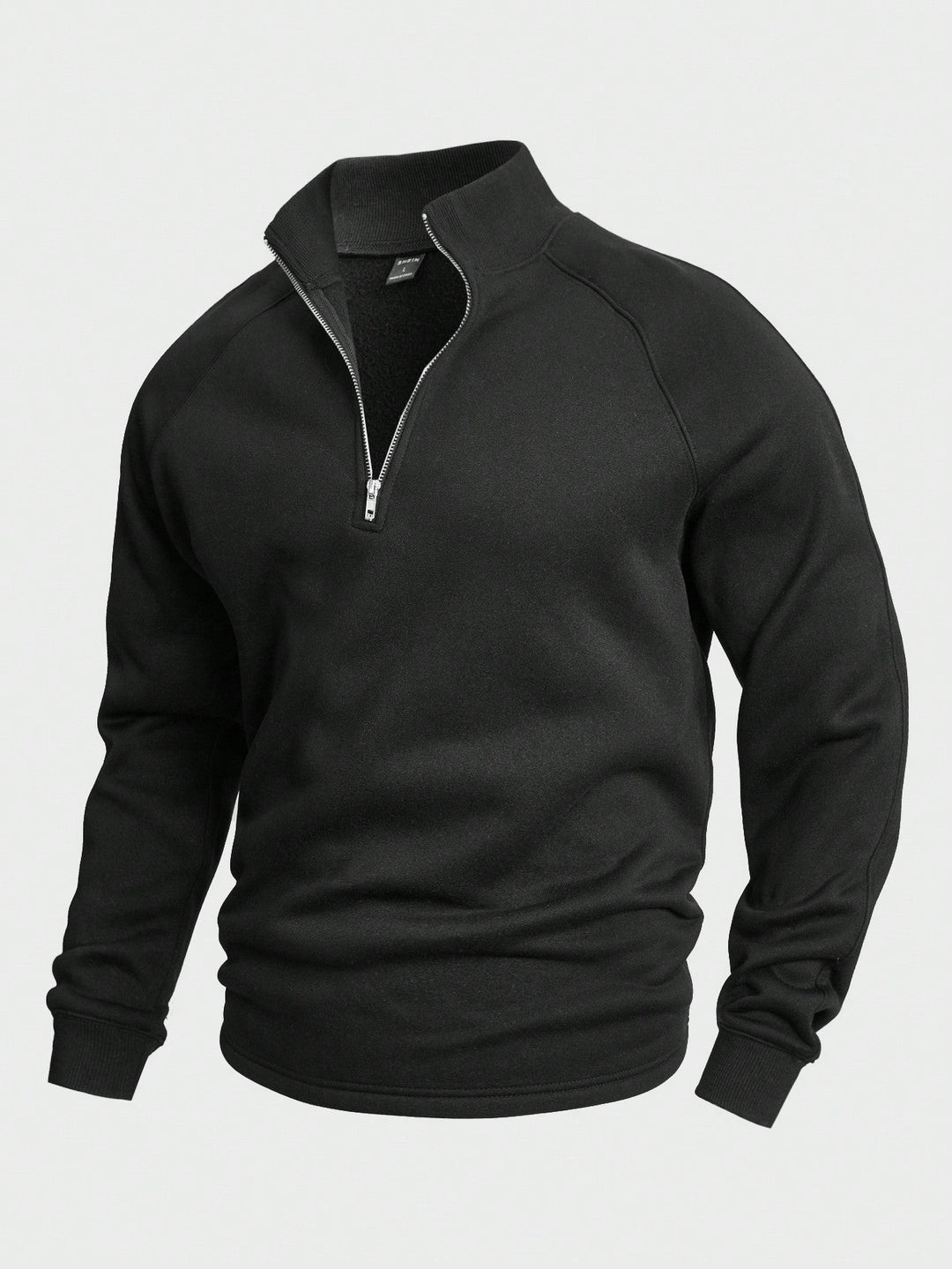 Lightweight Men's Stand Collar Half Zip Sweatshirt for Ultimate Comfort-MODAUTLET
