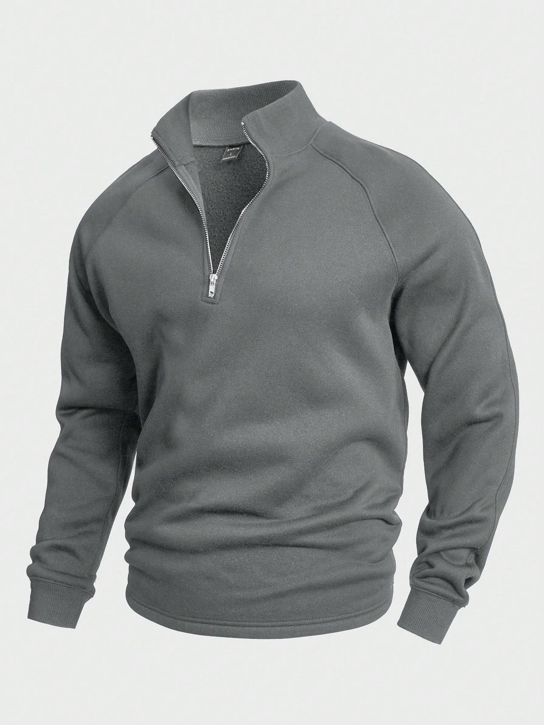 Lightweight Men's Stand Collar Half Zip Sweatshirt for Ultimate Comfort-MODAUTLET