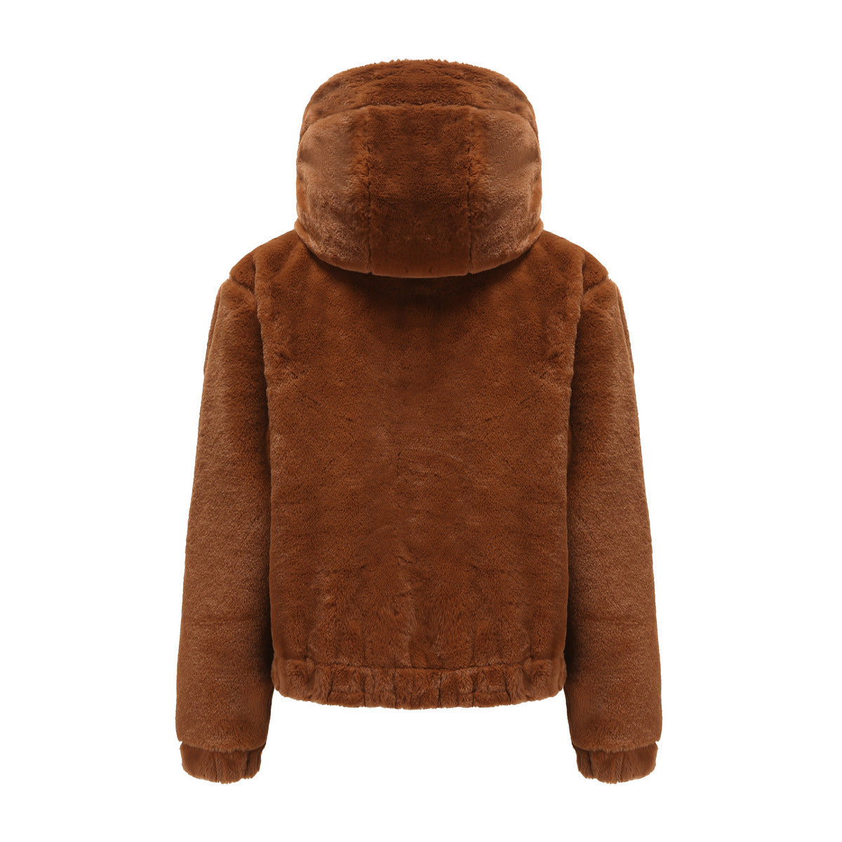 Women Eco Fur Hooded Jacket For Winter Warmth And Style