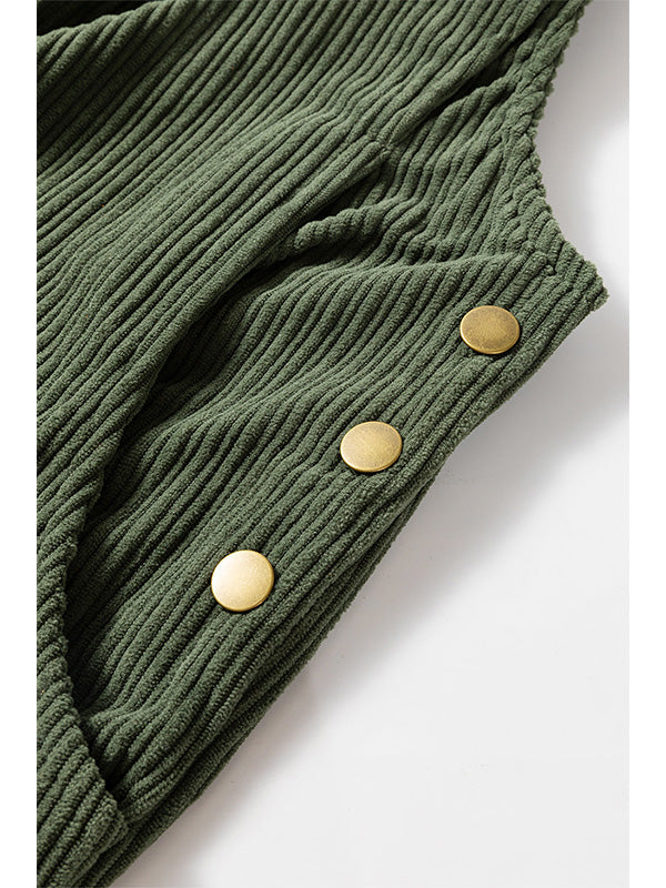 Zoey | Women's Cozy Loose Fit Corduroy Overalls