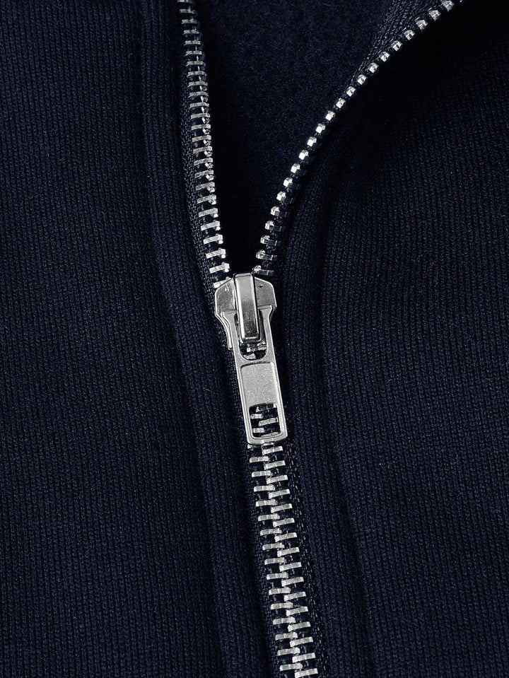 Lightweight Men's Stand Collar Half Zip Sweatshirt for Ultimate Comfort-MODAUTLET