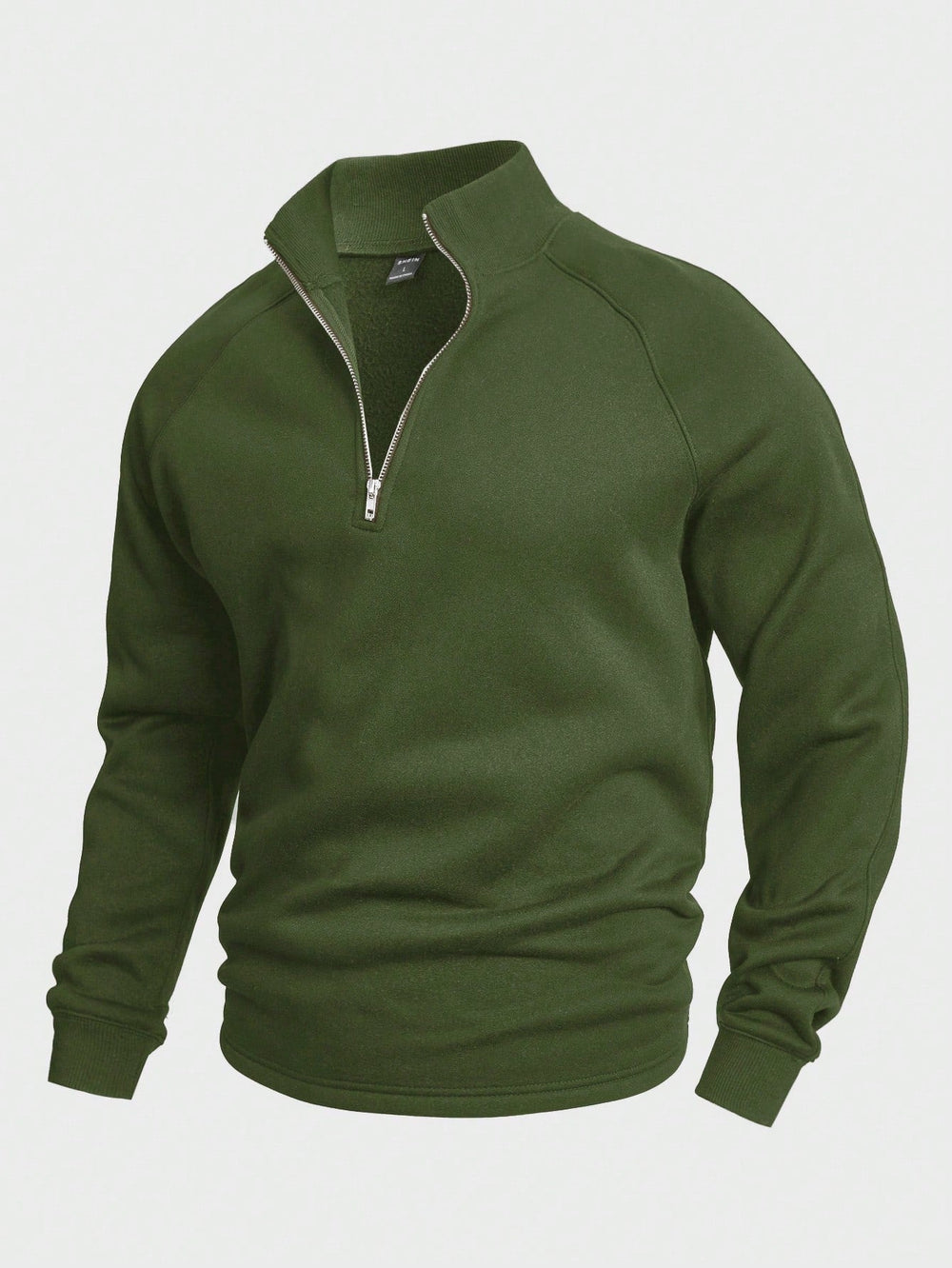Lightweight Men's Stand Collar Half Zip Sweatshirt for Ultimate Comfort-MODAUTLET