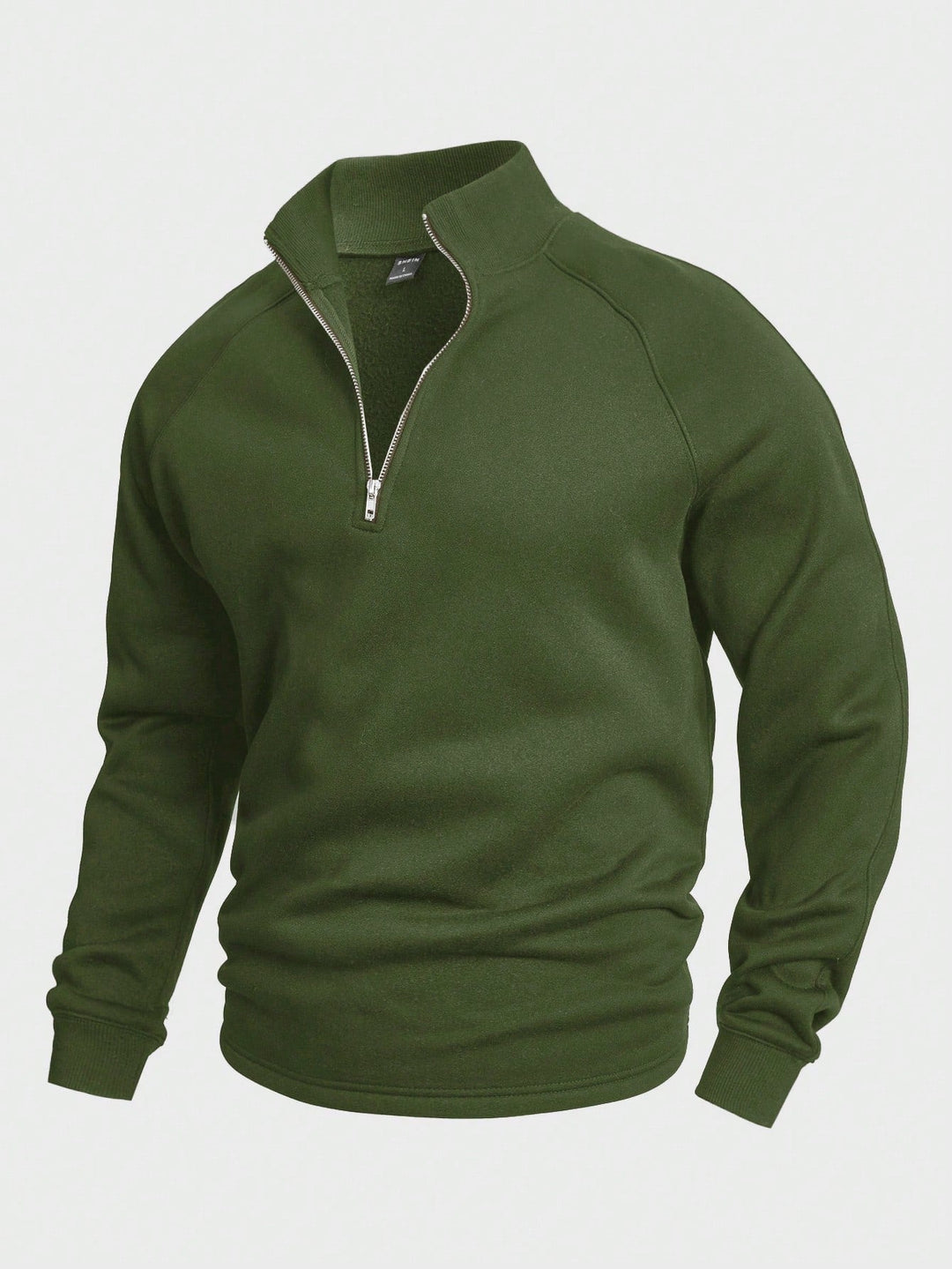 Lightweight Men's Stand Collar Half Zip Sweatshirt for Ultimate Comfort-MODAUTLET