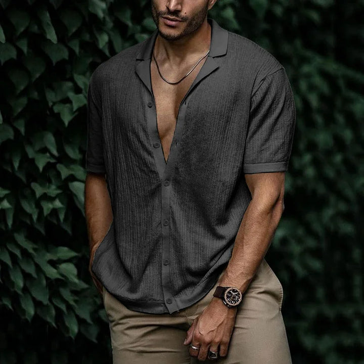 Ryan | Camicia casual da uomo a maniche corte con bottoni