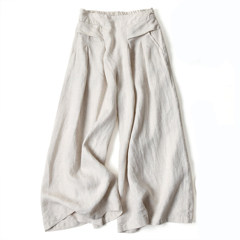 Women's Wide-Leg Relaxed Pants-MODAUTLET