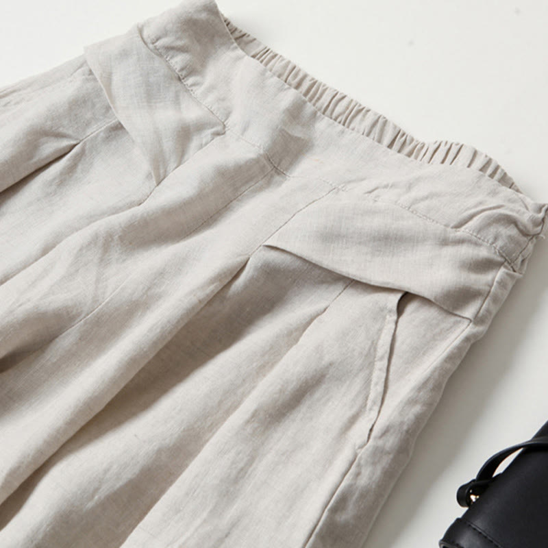 Women's Wide-Leg Relaxed Pants-MODAUTLET