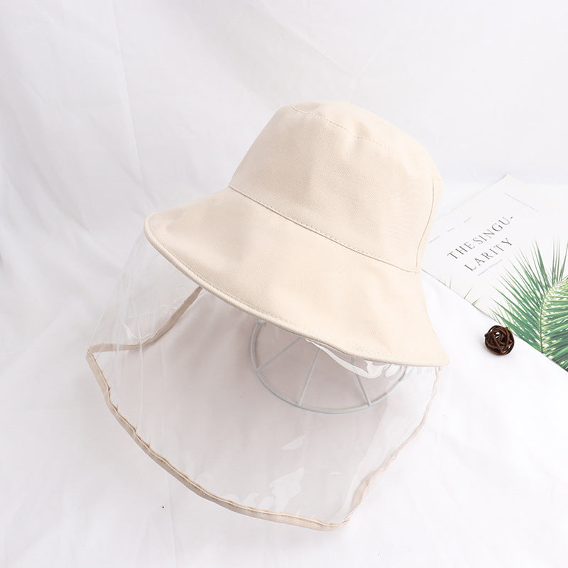 Sombrero tipo bucket con protección UV y escudo antiempañante y contra polvo para viajes al aire libre