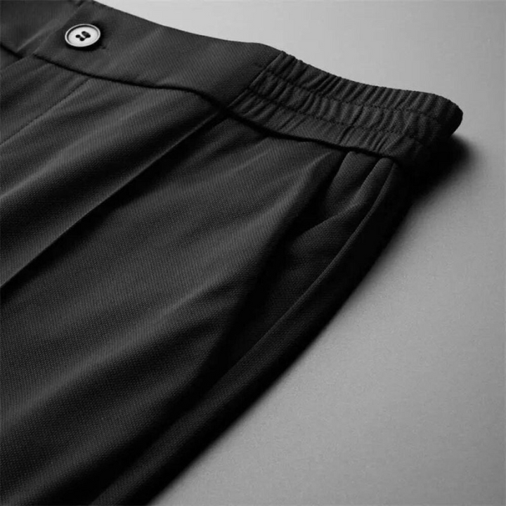 Men’s Two-Piece Pant Set – Short Sleeve Polo Shirt & Ankle-Length Pants-MODAUTLET