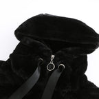 Women Eco Fur Hooded Jacket For Winter Warmth And Style