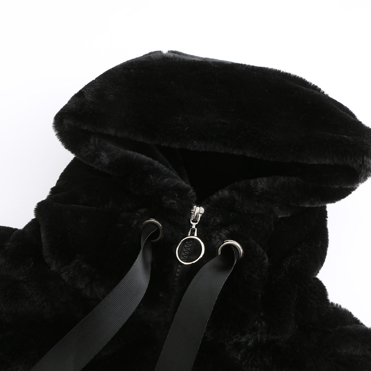 Women Eco Fur Hooded Jacket For Winter Warmth And Style