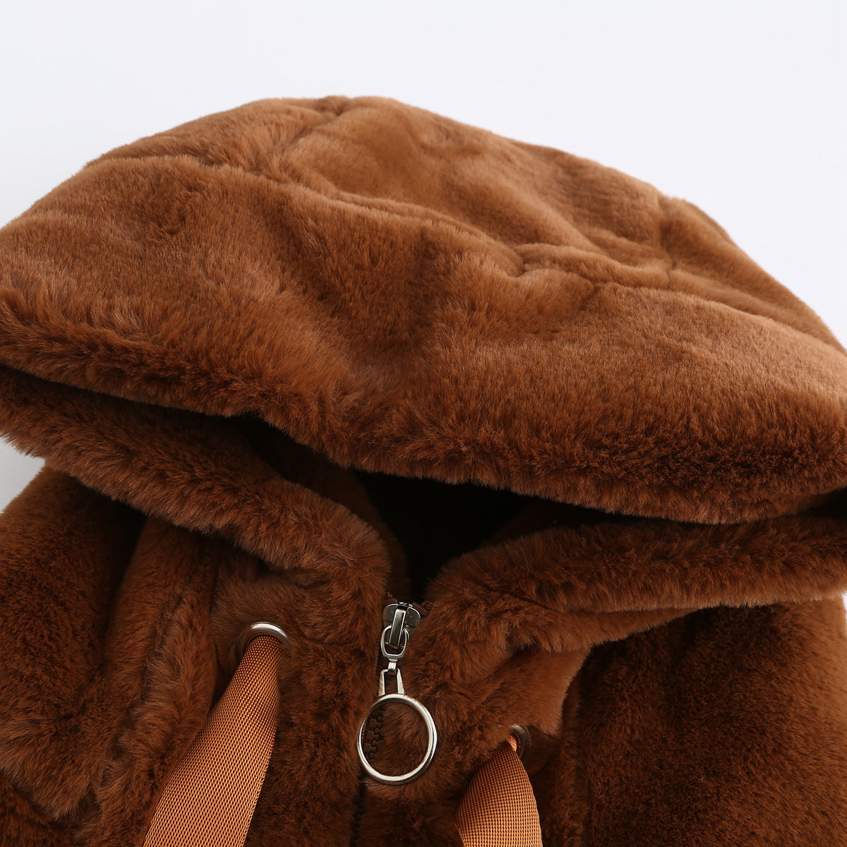 Women Eco Fur Hooded Jacket For Winter Warmth And Style