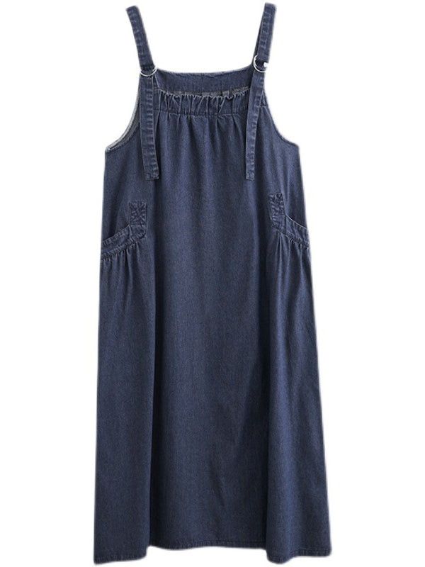 Vestido de mezclilla holgado para mujer