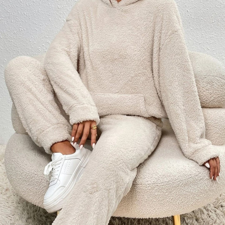 Women's Spring Cozy Hooded Lounge Set-MODAUTLET