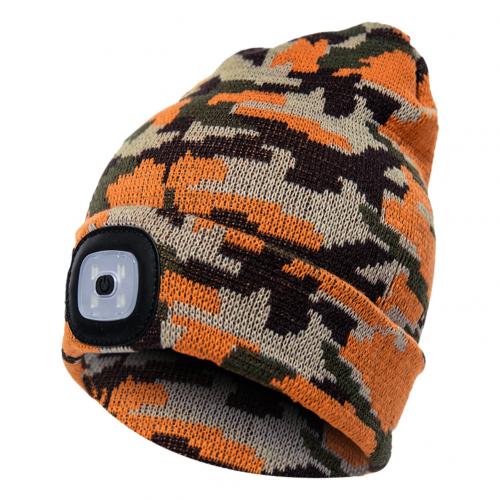 LED-Strickmütze mit Leuchtlicht – Batteriebetriebene gestrickte Beanie
