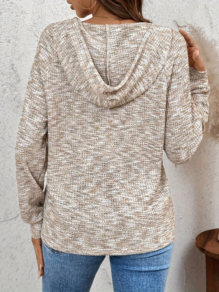 Women's Hooded Button-Up Hoodie