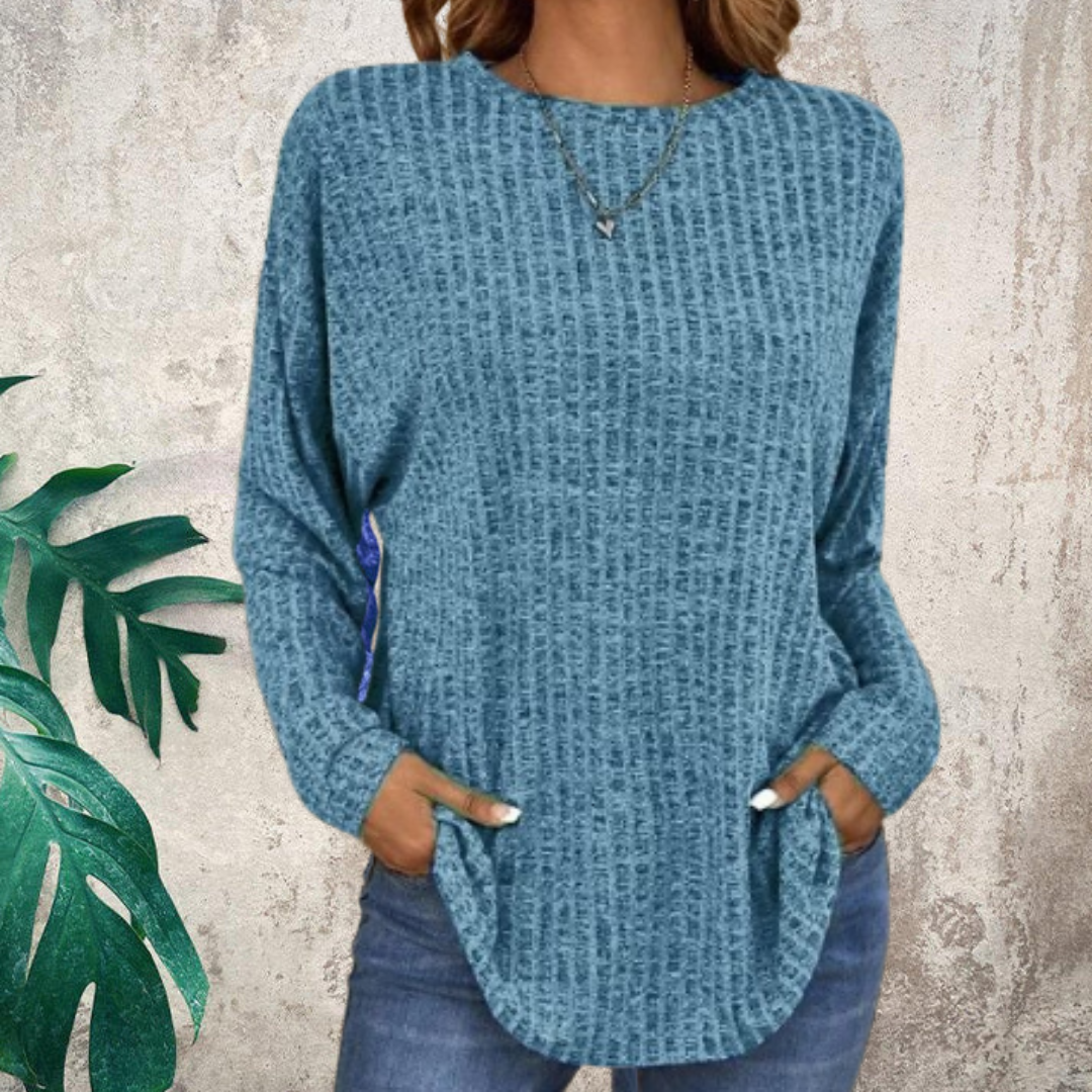 Women's Elegant Loose Fit Top Blue