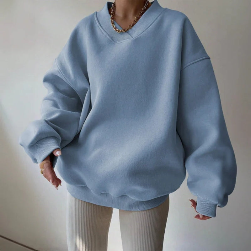 Women's Cozy Comfort Oversized Pullover Blue
