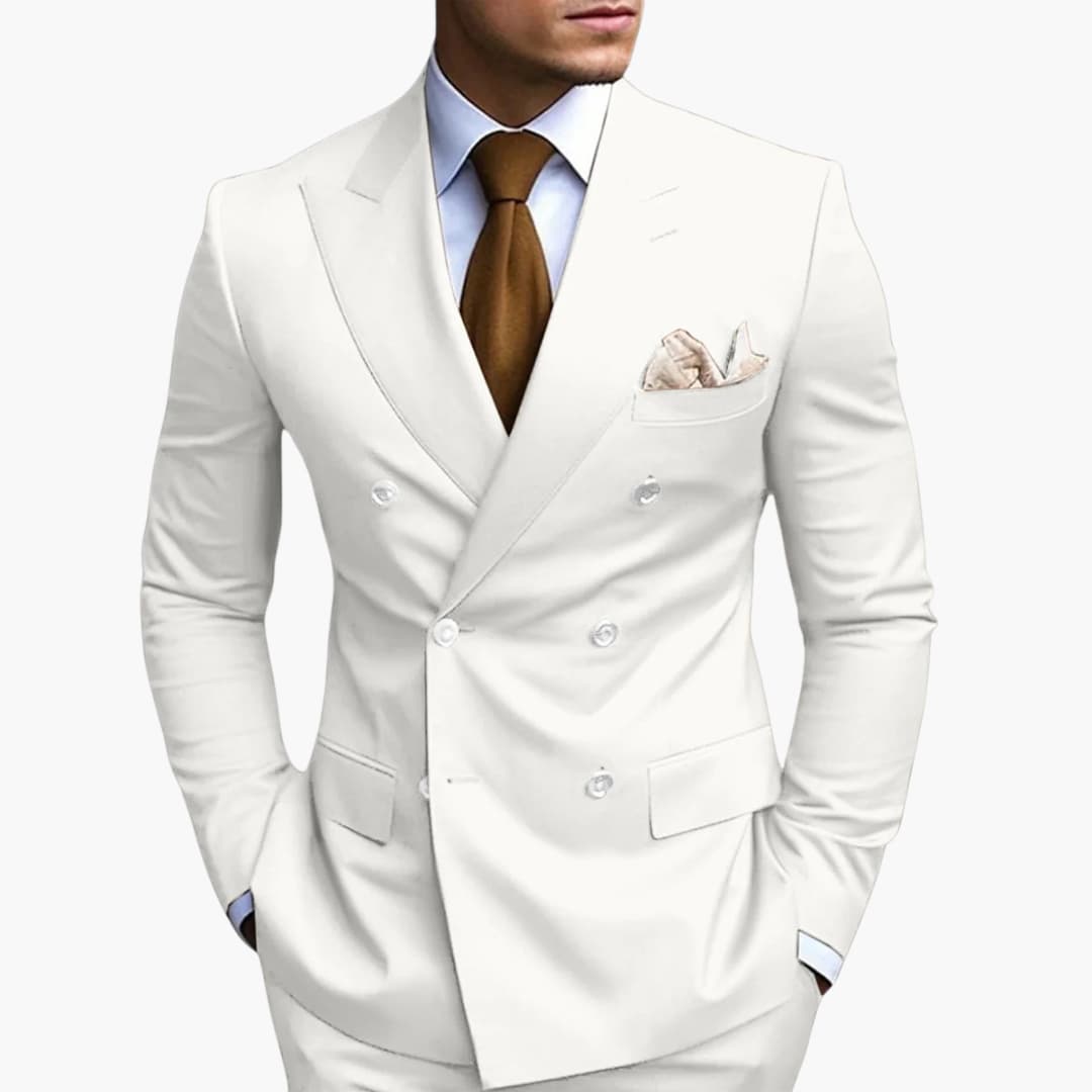 Men's Stylish Double-Breasted Suit