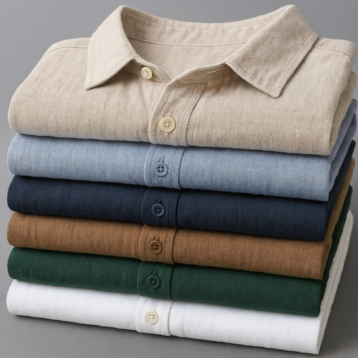 Men's Casual Button-Up Shirt-MODAUTLET