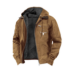 Heavy Duty Vintage Jacket - Durable Style Brown