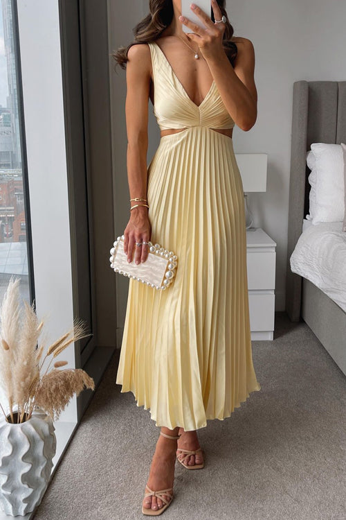 Maxikjole til kvinder til bryllupsgæster - Elegant Evangeline-stil