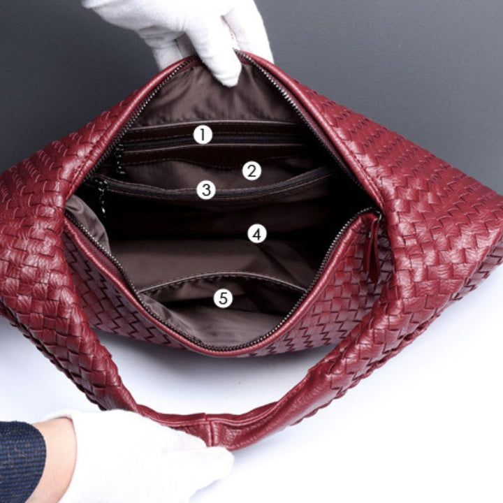 Chic Vegan Leather Hobo Bag-MODAUTLET