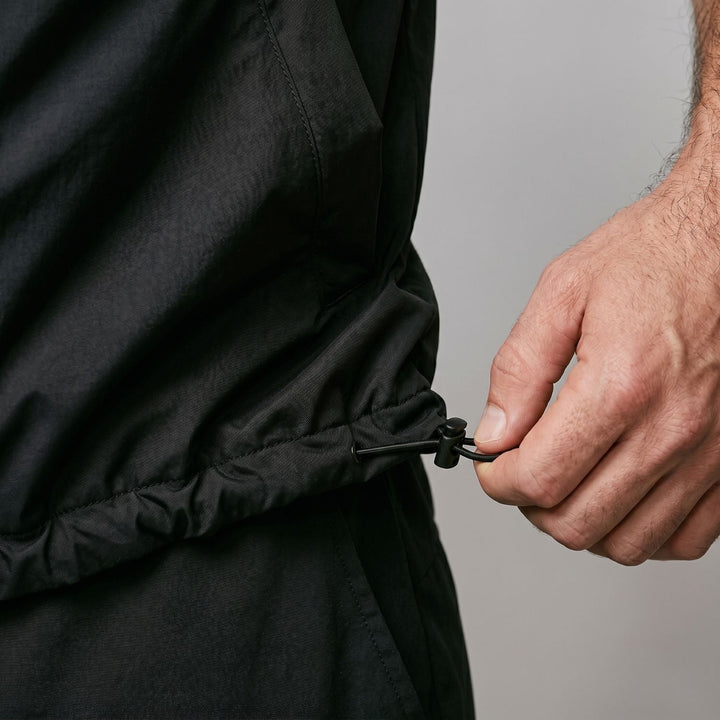 Chaleco cortavientos ligero con capucha para hombre, para pesca y senderismo