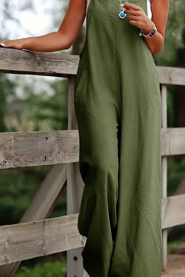 Meadow | Linned-jumpsuit med overallsnit til kvinder – komfort og stil