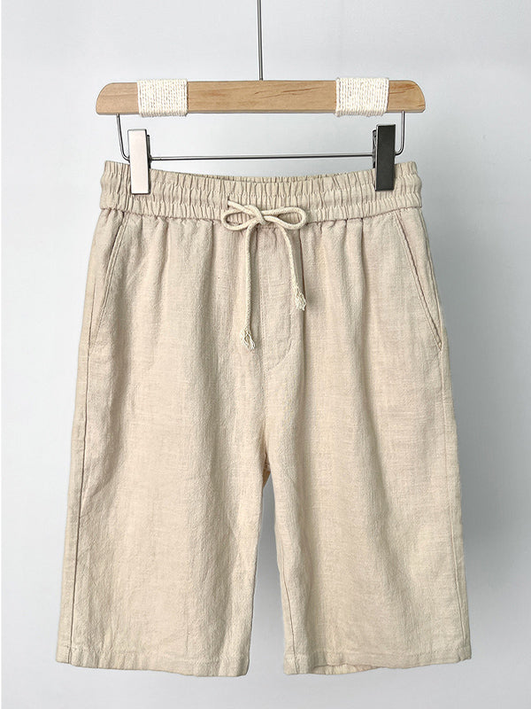 Women's Casual Cotton and Linen Shorts