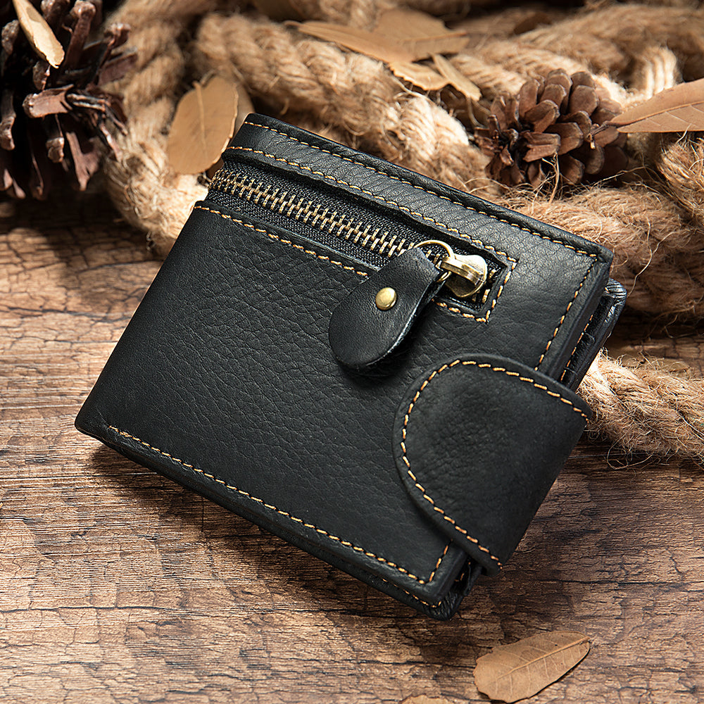 Men's Classic Leather Short Wallet