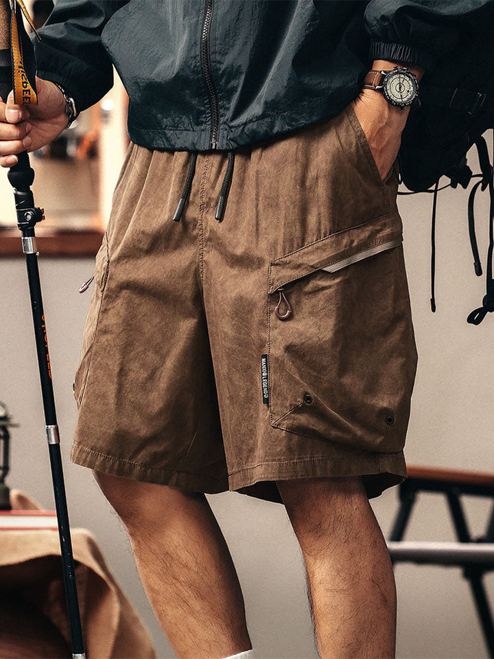 Men's Casual Cargo Shorts for Outdoor Hiking and Adventure