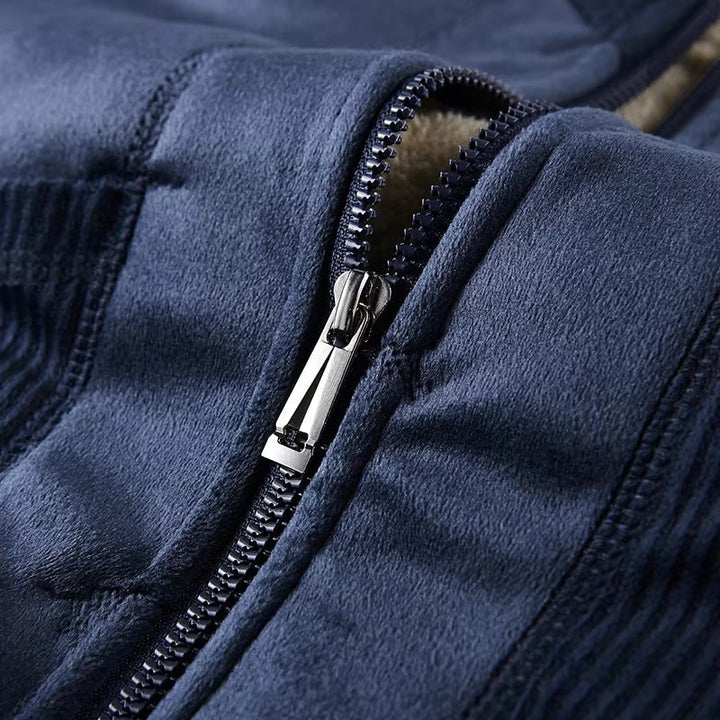 Herren-Steppweste mit Sherpa-Futter