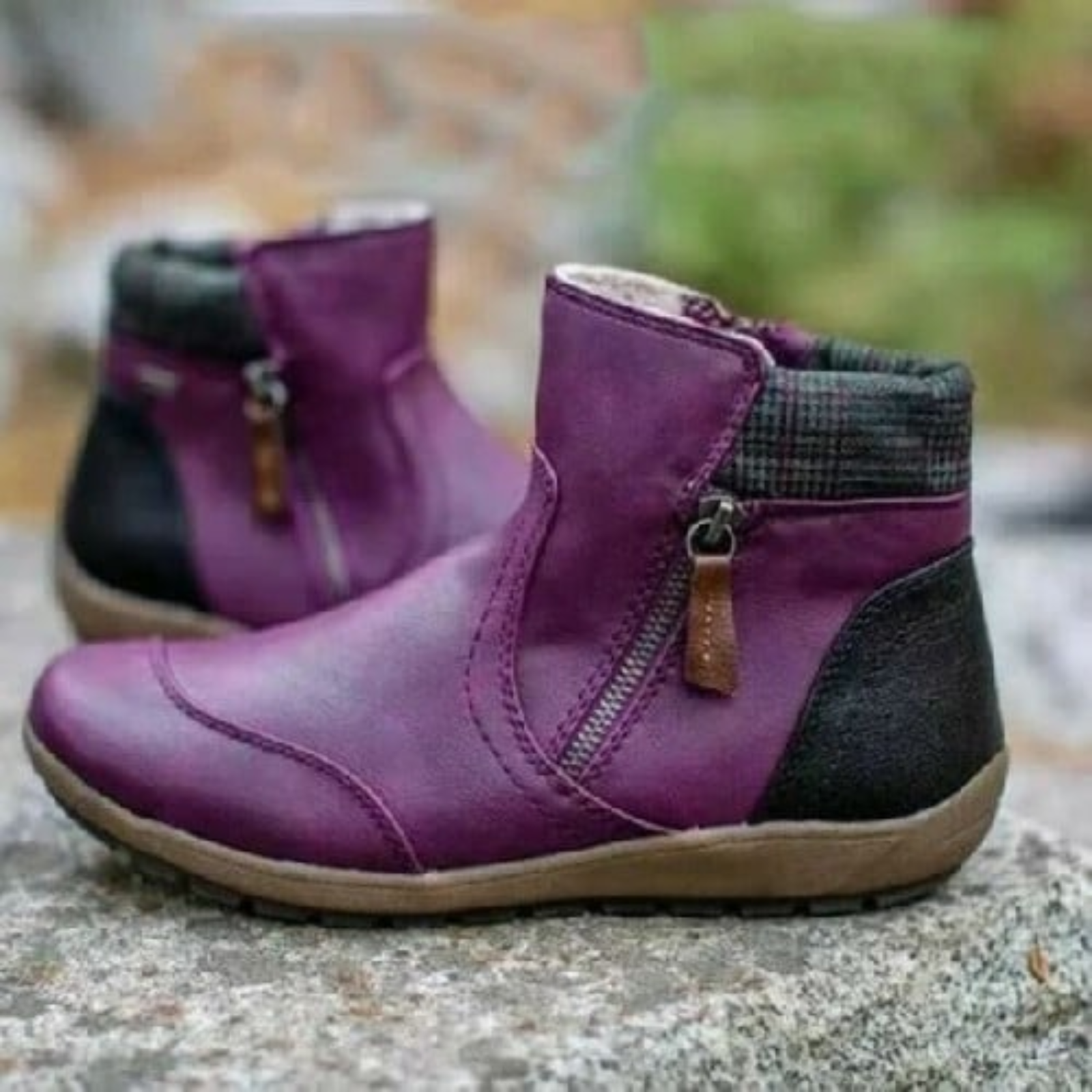 Women's All-Weather Supportive Boots Purple