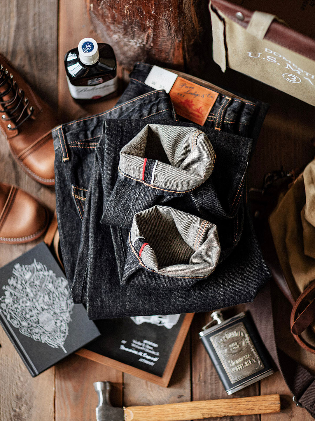 Men's 14oz Indigo Selvedge Denim Jeans