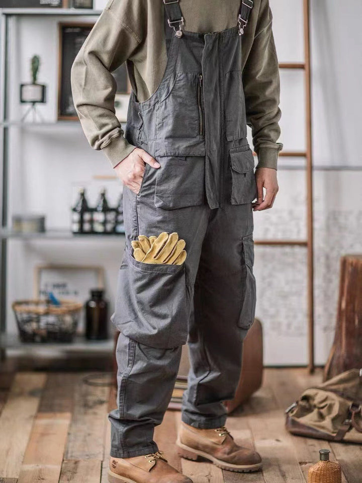Men's Casual Denim Overalls