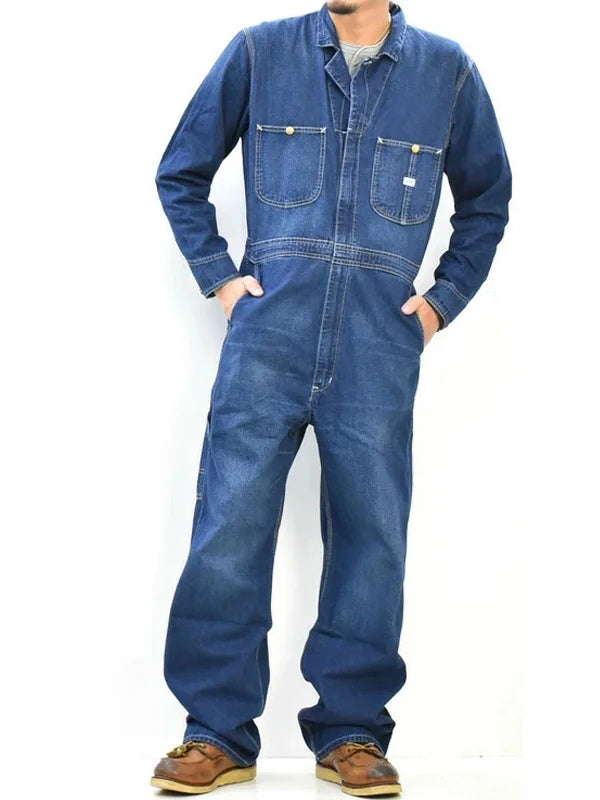 Herren-Latzoverall aus Denim für die Arbeit