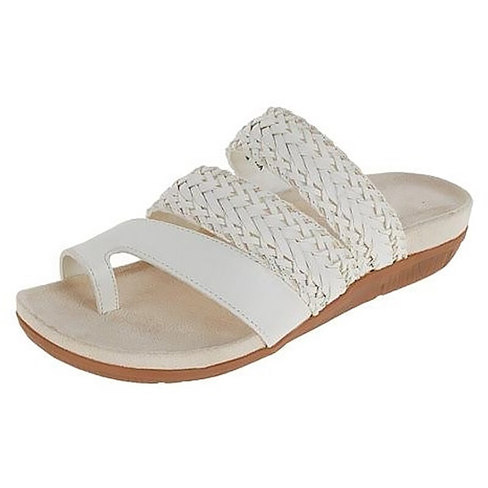 Women's Comfort Orthopedic Braided Summer Sandals White
