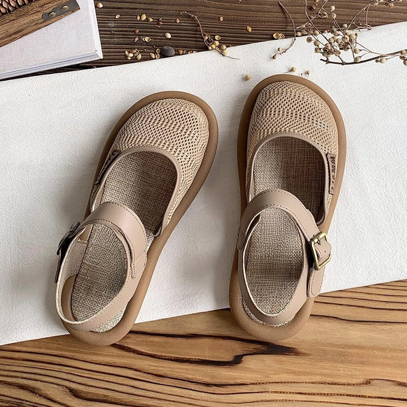 Women's Breathable Flat Bottom Casual Sandals-MODAUTLET