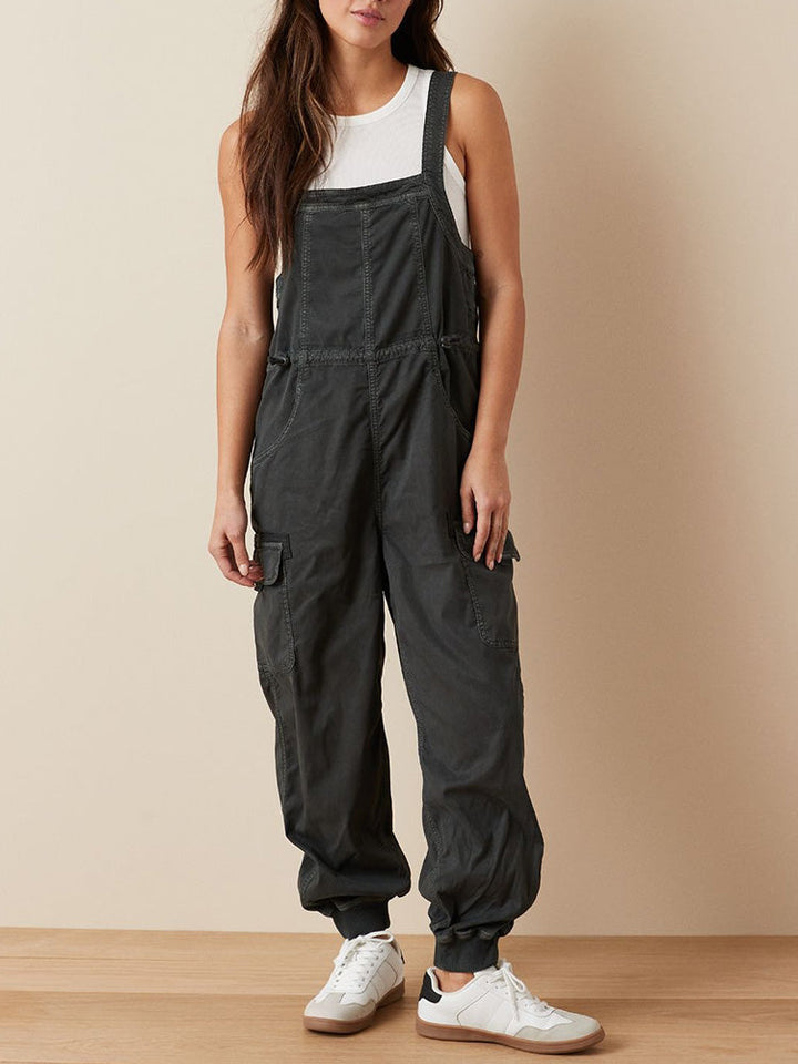 Chloe | Women's Drape Baggy Cargo Overalls
