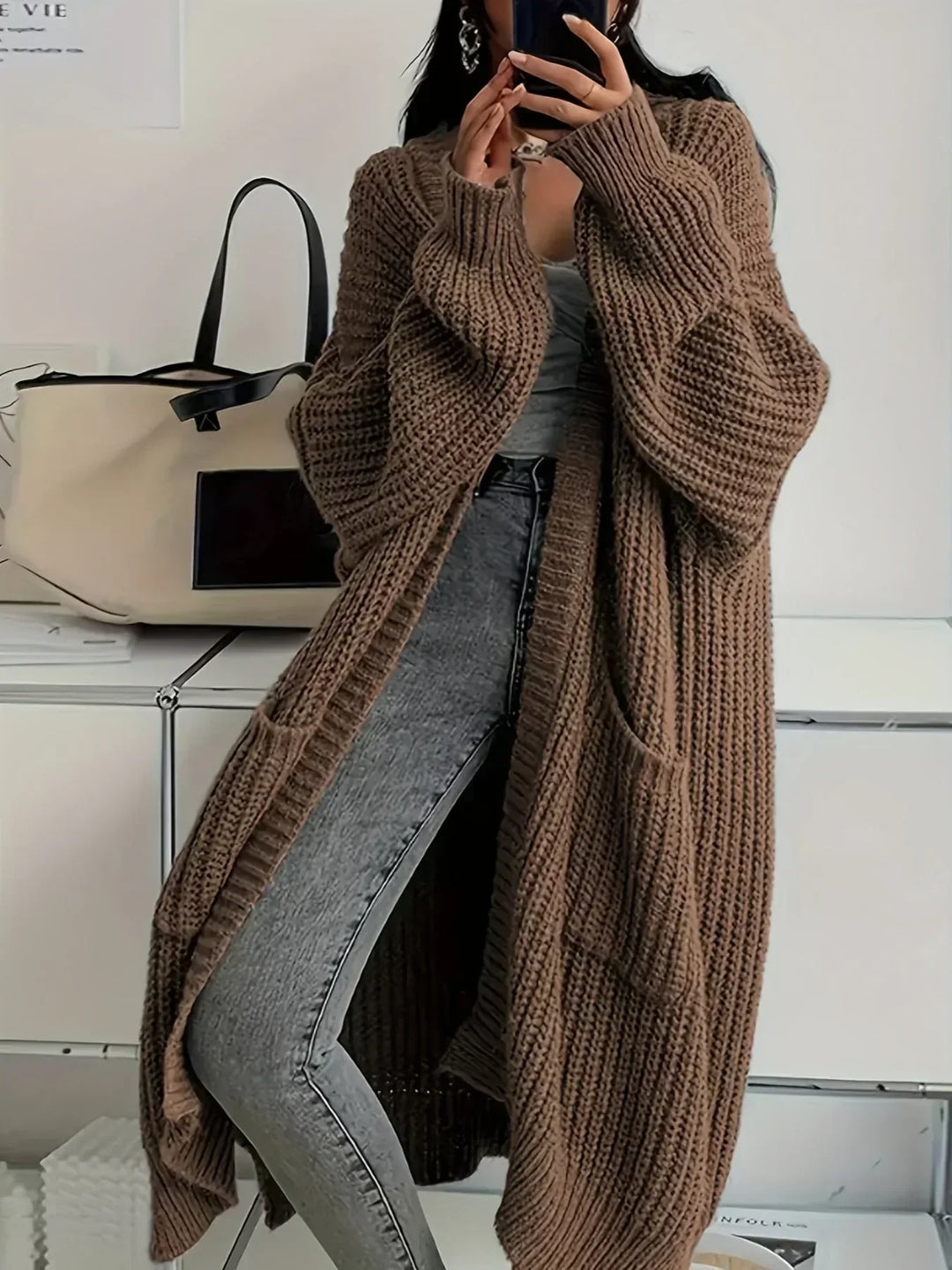 Alice | Hyggelig lang cardigan til kvinder for komfort og stil