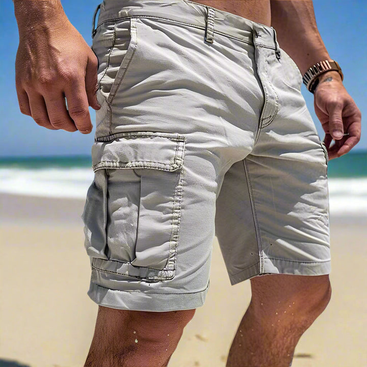 Men's Cargo Short Pants Made from High-Quality Cotton-MODAUTLET