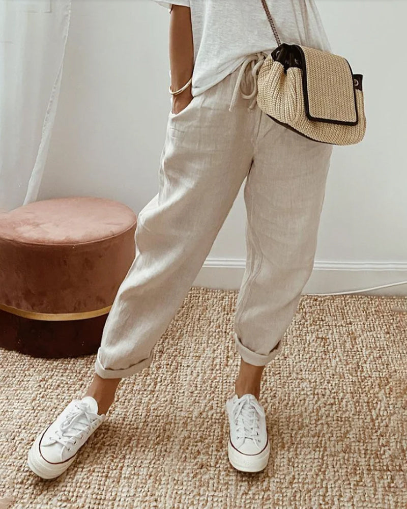 Women's Casual & Elegant Waistband Trousers-MODAUTLET