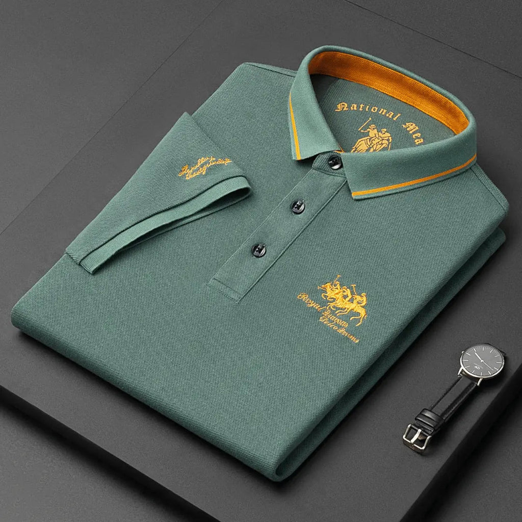 Classic Polo Shirt for Timeless Style Forest Green
