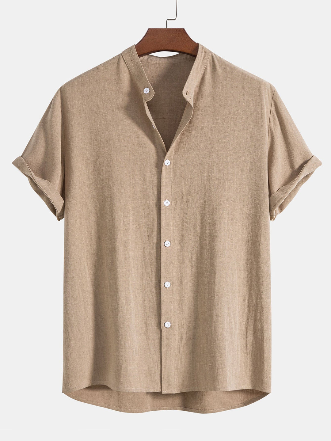 Conjunto de camisa de manga corta y pantalones para hombre para uso de verano