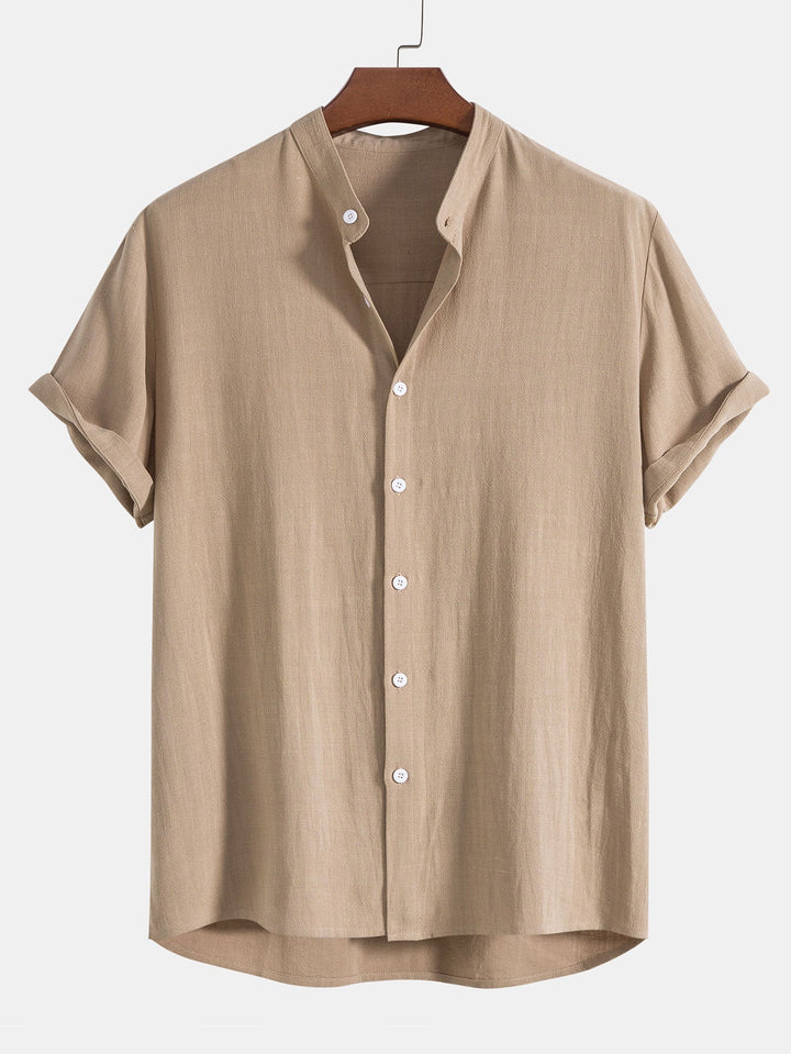 Conjunto de camisa de manga corta y pantalones para hombre para uso de verano